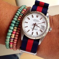สายนาโต้ Navy and Red Nylon Strap - Image 13