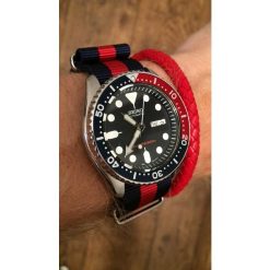 สายนาโต้ Navy and Red Nylon Strap - Image 8