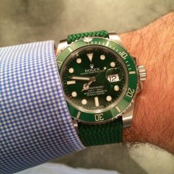 Alternative view of Green Perlon Straps