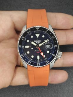 Monstraps Orange Curved End Rubber Straps for Seiko 5 Sports SKX and Seiko5 Sport GMT - Image 15