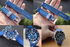 Alternative view of CB02 Sky Blue Curved End for Seiko Sumo