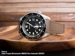 Alternative view of CB03 Brown Curved End for Seiko MM300
