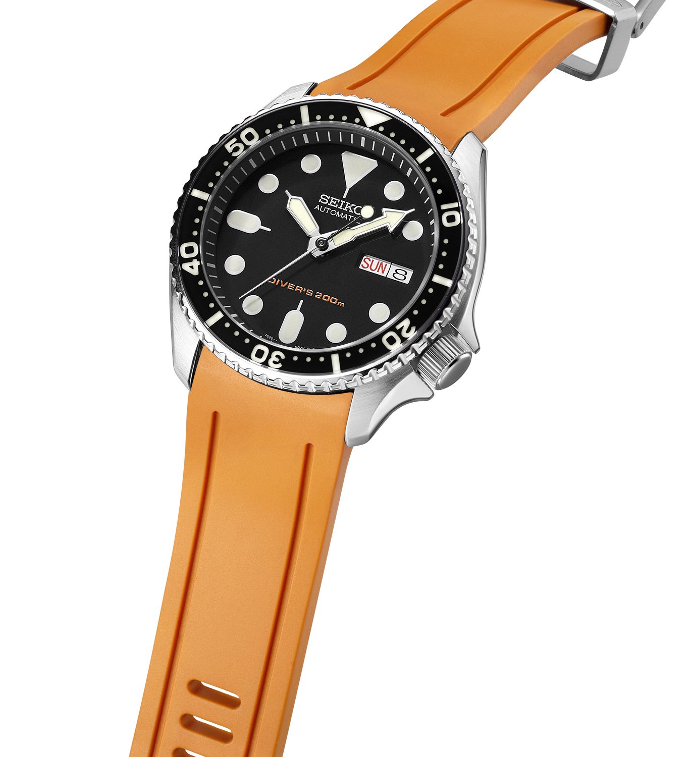 CB05 Orange Curved End for Seiko SKX007,009,011,A65 - Image 3