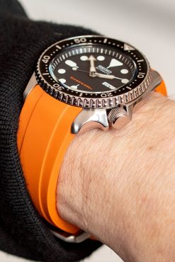CB10 Orange Curved End for Seiko 5 Sports SRPD 22MM - Image 3