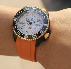 CB10 Orange Curved End for Seiko 5 Sports SRPD 22MM - Image 5
