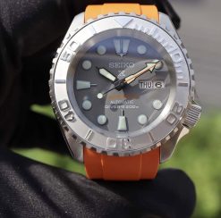 CB10 Orange Curved End for Seiko 5 Sports SRPD 22MM - Image 6
