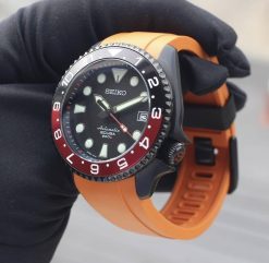 CB10 Orange Curved End for Seiko 5 Sports SRPD 22MM - Image 7
