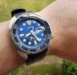 CB08 Navy Curved End for Seiko Turtle - Image 9