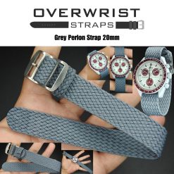 Dark Grey Perlon Straps