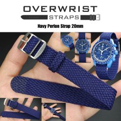 Dark Blue Perlon Straps