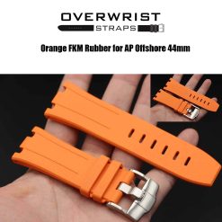 Orange FKM Rubber Strap for AP Offshore 44mm