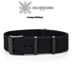 Premium PVD Balck Nylon Strap