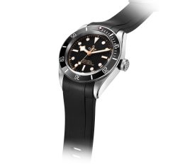 TD01 Black Curved End Rubber Straps for Tudor Black Bay 41MM - Image 4