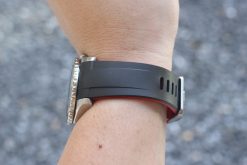 TD02 Black Red Curved End Rubber Straps for Seiko Submariner SNZF 15,17,19 - Image 7