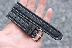 Alternative view of Uncle Seiko Tire Tread Rubber Strap