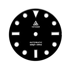 Black No Date Voyager Dial