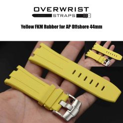 Yellow FKM Rubber Strap for AP Offshore 44mm