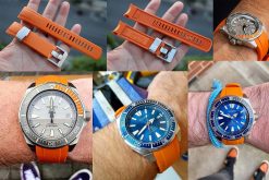 Alternative view of CB09 Orange Curved End for Seiko Samurai