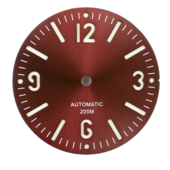 Sandwich Sunburst Red Wine Dial
