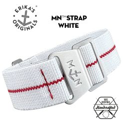 White MN Strap Red Centerline