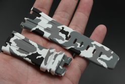 Alternative view of White Camo Rubber Strap for Audemars Piguet 44mm