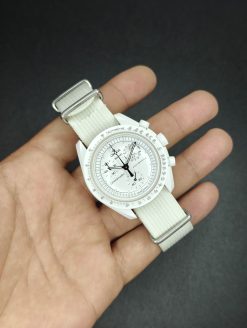 Alternative view of Ribbed Nylon Strap Lumed White