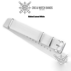 Ribbed Nylon Strap Lumed White