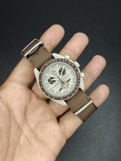 Alternative view of Ribbed Nylon Strap Brown