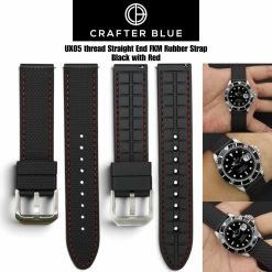UX05 Straight End FKM Rubber Strap - Image 3
