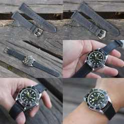 Alternative view of Black Caitlin Handmade Leather Strap