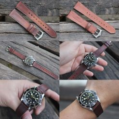 Alternative view of Dark Brown Caitlin Handmade Leather Strap