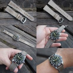 Alternative view of Grey Caitlin Handmade Leather Strap