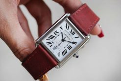 Alternative view of Red Caitlin Handmade Leather Strap
