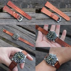 Alternative view of Tan Caitlin Handmade Leather Strap