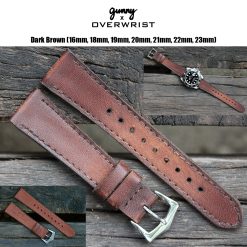 Dark Brown Caitlin Handmade Leather Strap