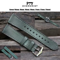 Green Caitlin Handmade Leather Strap