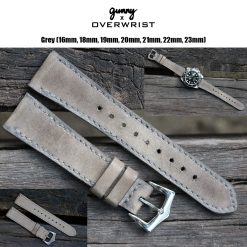 Grey Caitlin Handmade Leather Strap