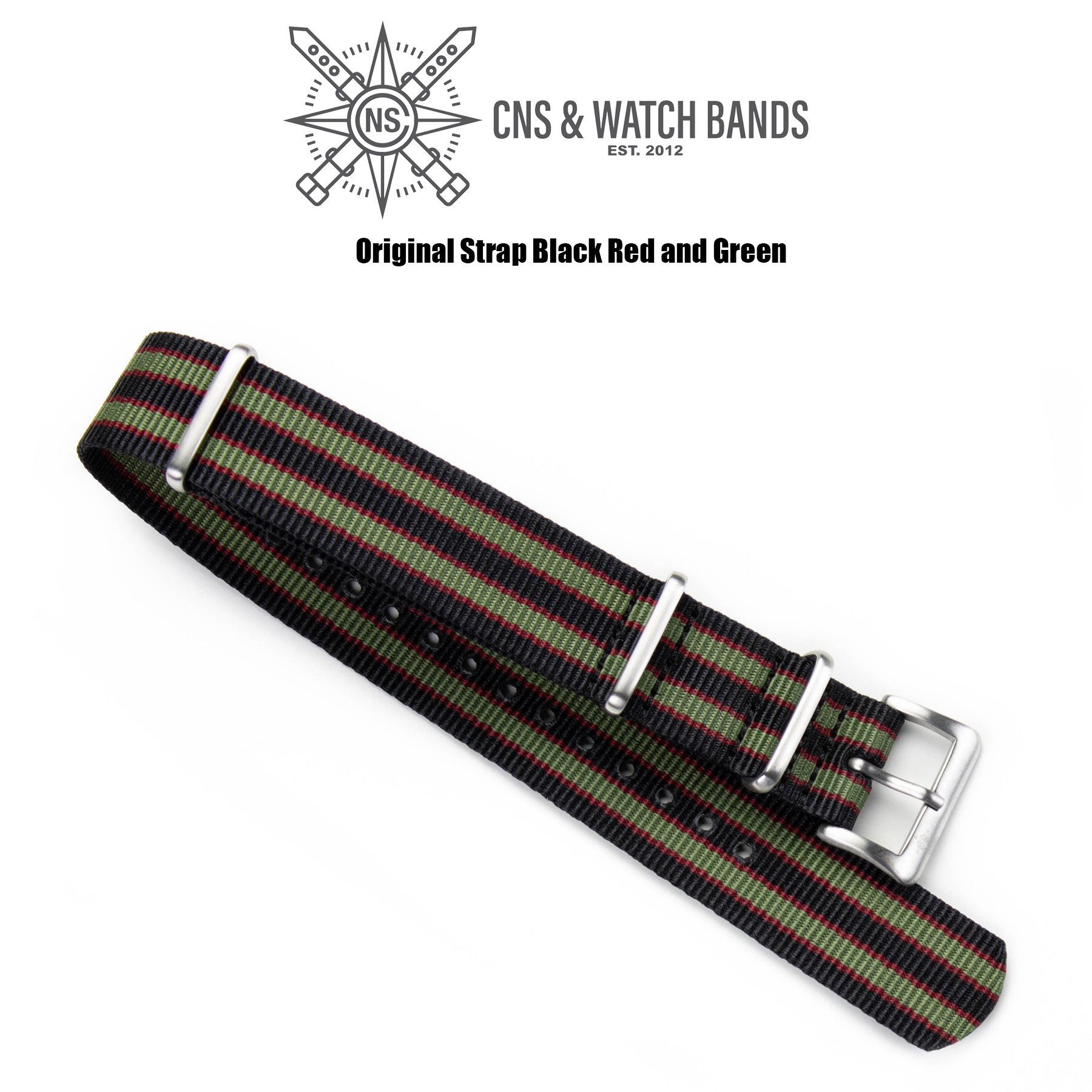 Black Red Green Nylon Original Strap