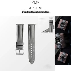 Artem Classic Grey Sailcloth with Grey Stitching