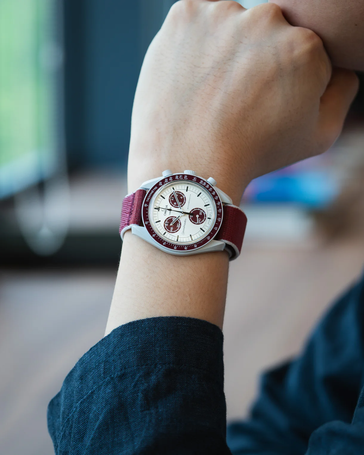 Delugs Delcro Maroon/Light Grey - Image 4