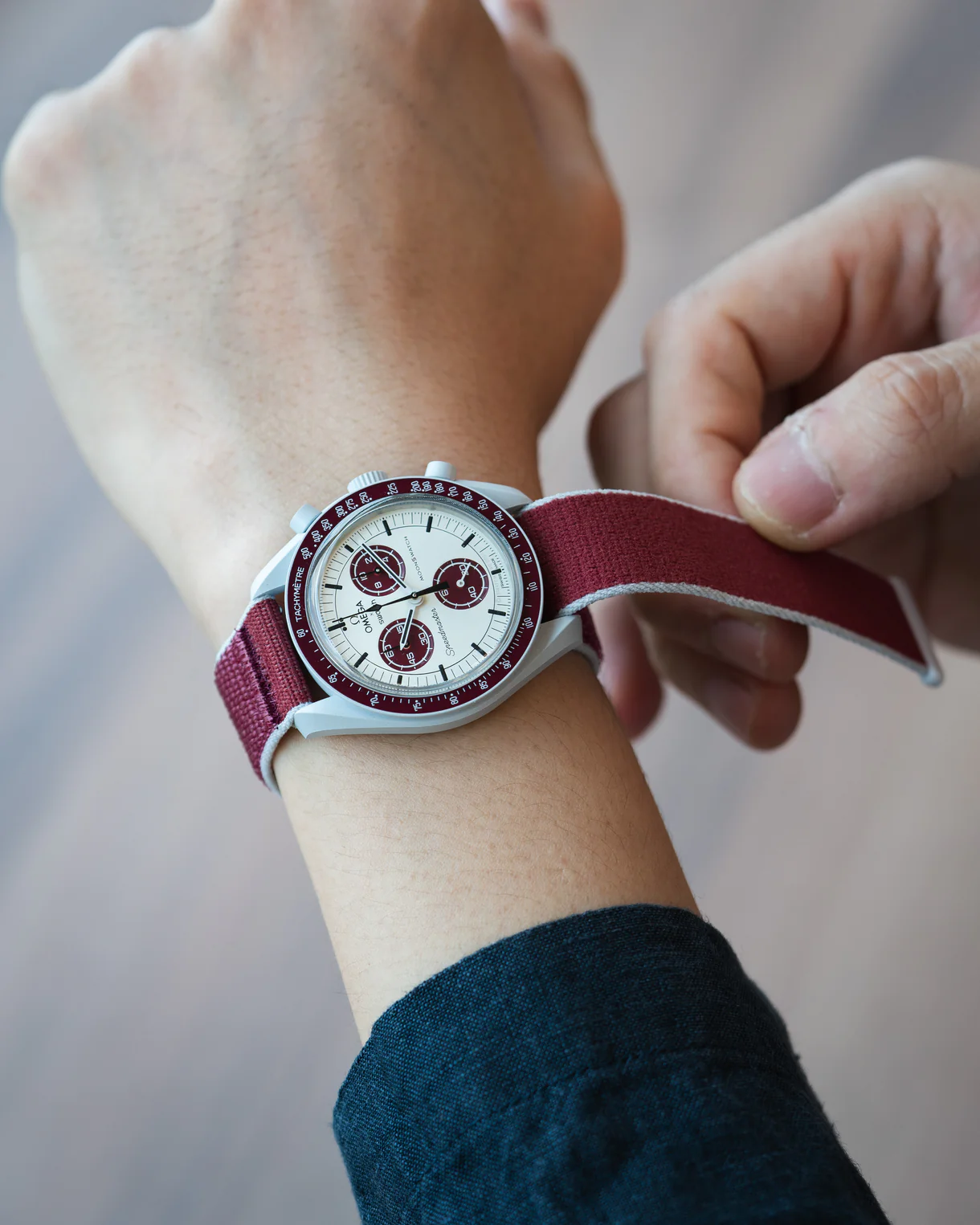 Delugs Delcro Maroon/Light Grey - Image 5