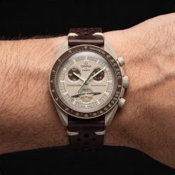 Alternative view of Dark Brown Side Stitch Racing Quick Release Leather Straps