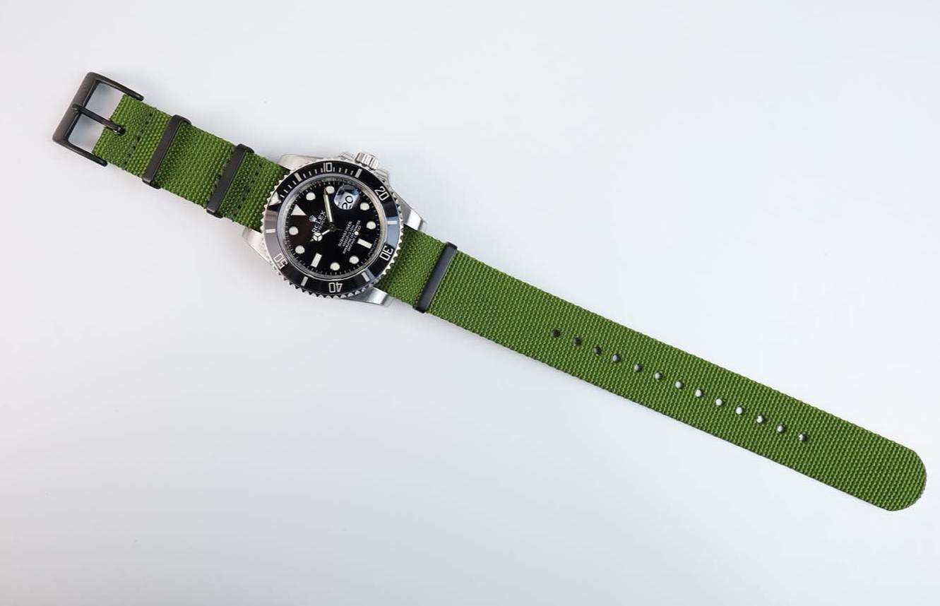 สายนาโต้ Premium PVD Nylon Green Strap - Image 6