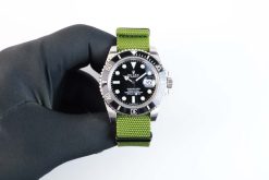 Alternative view of Premium PVD Nylon Green Strap