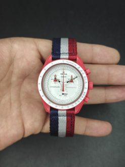 Two Piece Nylon Red-White-Navy Centerline - Image 6