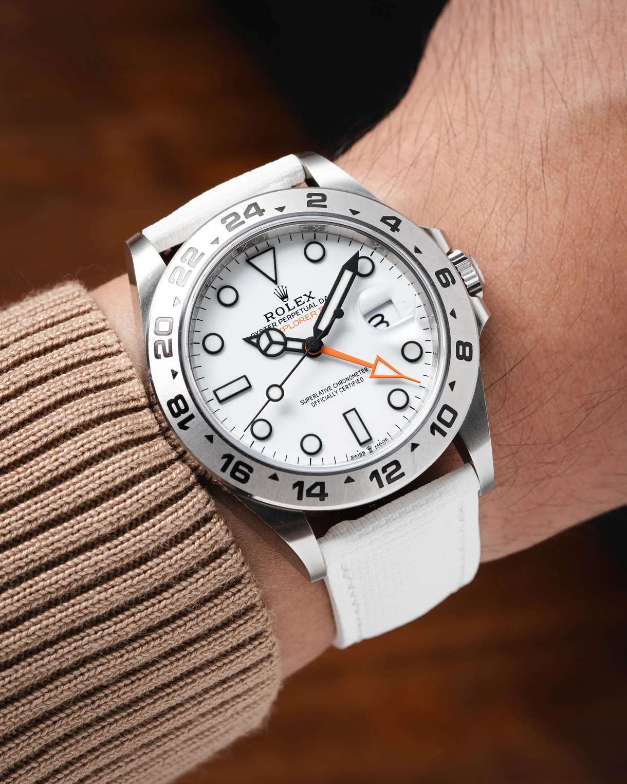 Delugs White Sailcloth Signature Strap - Image 2