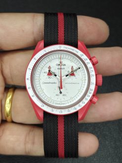Black-Red Single Pass Deployant Nylon Straps - Image 4