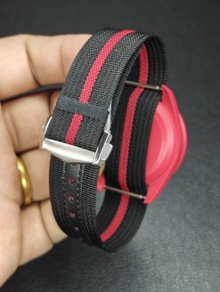 Black-Red Single Pass Deployant Nylon Straps - Image 3