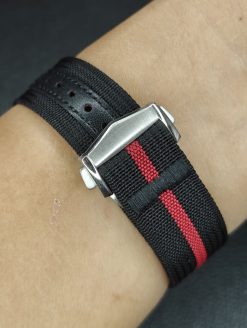 Black-Red Single Pass Deployant Nylon Straps - Image 7