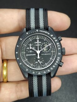 Black and Grey Single Pass Deployant Nylon Straps - Image 5